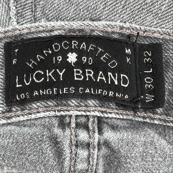 Lucky Brand Perth Gray 1 Authentic Skinny Button Fly Jeans Size 30 x 32 Men's - Picture 2 of 10